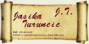 Jasika Turunčić vizit kartica